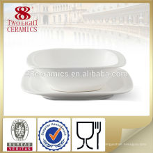 Набор посуды из белого фарфорового супа, керамические миски для столовой посуды
